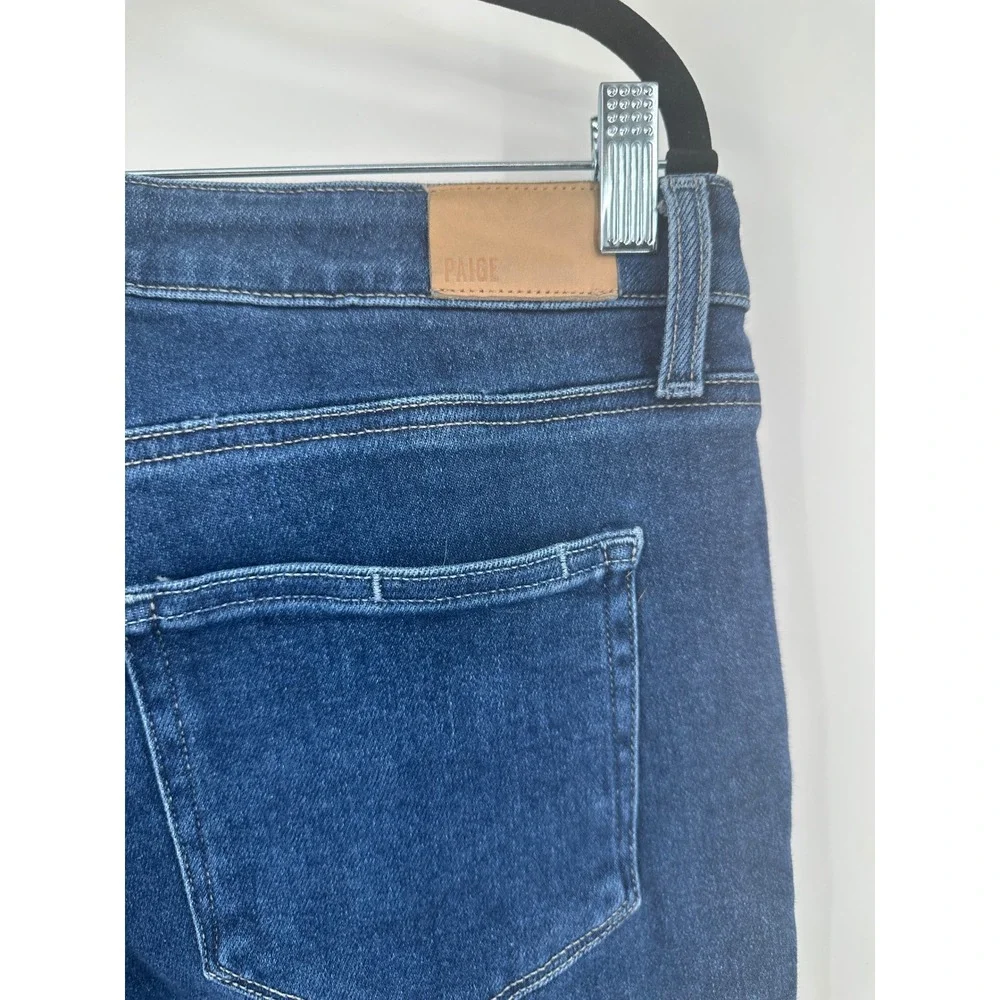 Paige Cindy High Rise Straight Leg Jeans‎ Dark Wash Blue Size 31 RN27002 Casual